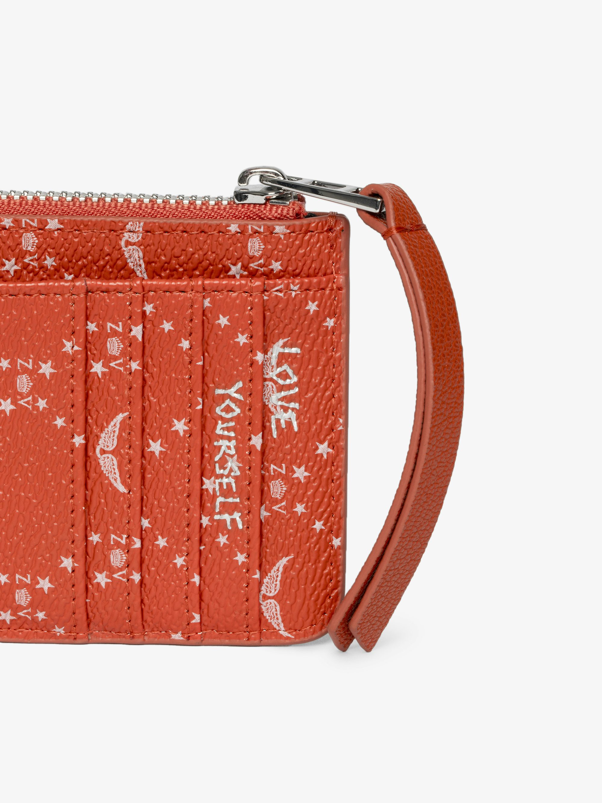 ZV Card Monogram Card Holder - Coated canvas card holder with signature wings.